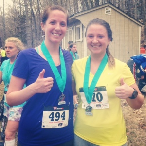 Me and Kathryn post-race.